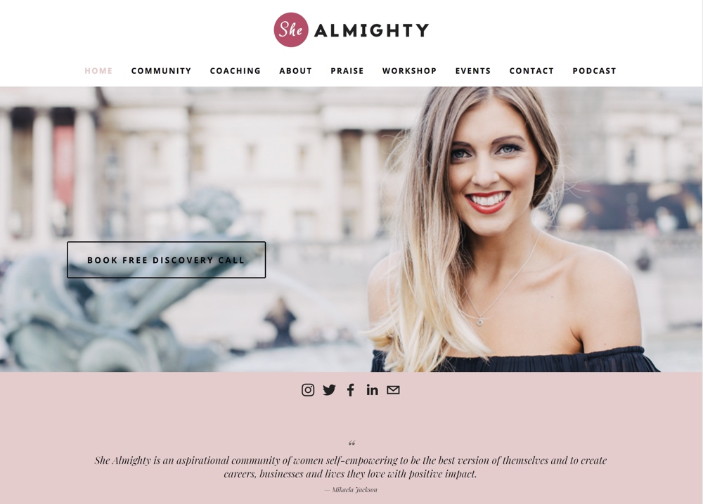 She Almighty - website